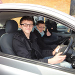 School Pupils At Alconbury Driving Centre